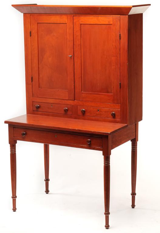 AMERICAN ONEPIECE PLANTATION DESK. (1 of 4)