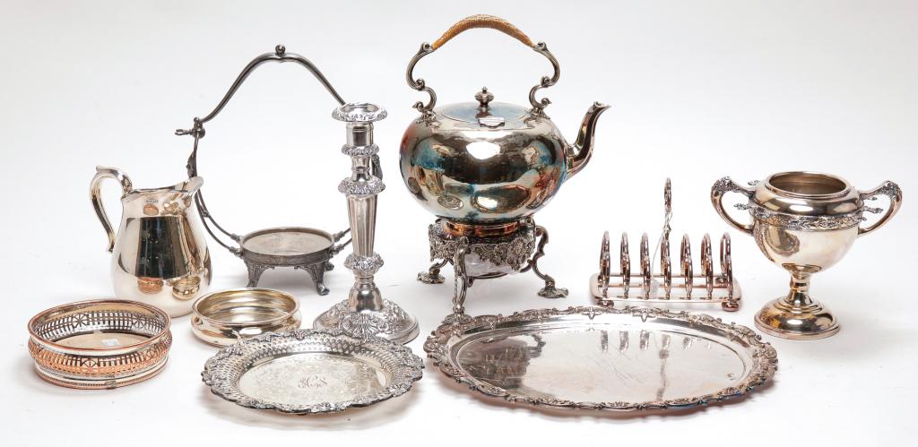 LARGE GROUP OF SILVER PLATE (1 of 2)
