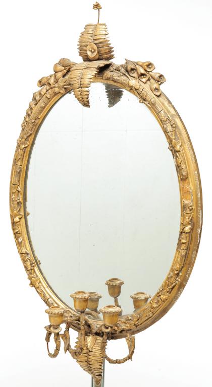 AMERICAN LATE FEDERAL MIRROR. (1 of 2)