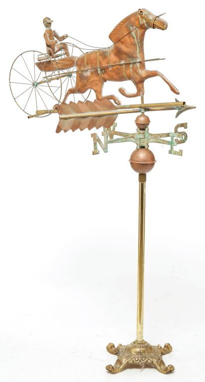 CONTEMPORARY HORSE AND SULK WEATHER VANE. (1 of 2)