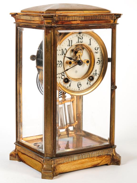 AMERICAN ANSONIA CRYSTAL REGULATOR CLOCK. (1 of 3)