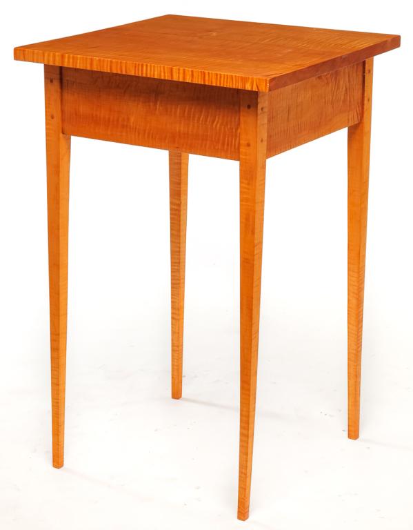 AMERICAN HEPPLEWHITE STYLE WORK TABLE. (1 of 3)