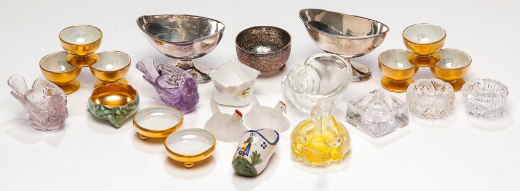 COLLECTION OF SALT DIPS. (1 of 3)