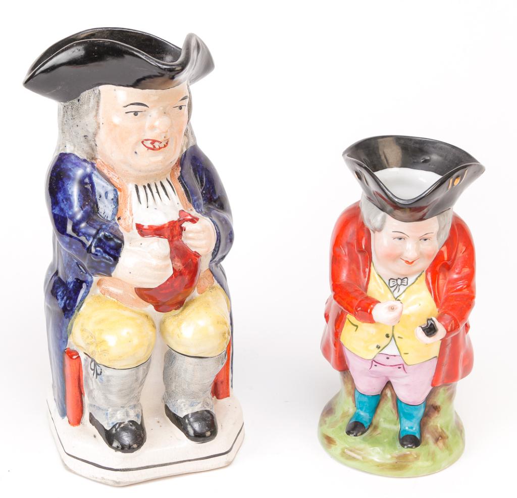 TWO ENGLISH TOBY JUGS. (1 of 3)