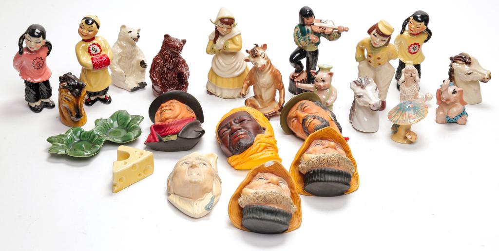 GROUP OF CERAMIC ART AND BOSSON'S POTTERY. (1 of 2)