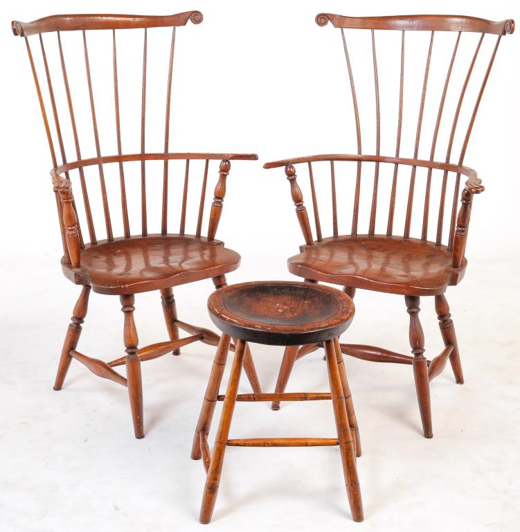 THREE PIECES OF AMERICAN FURNITURE. (1 of 2)