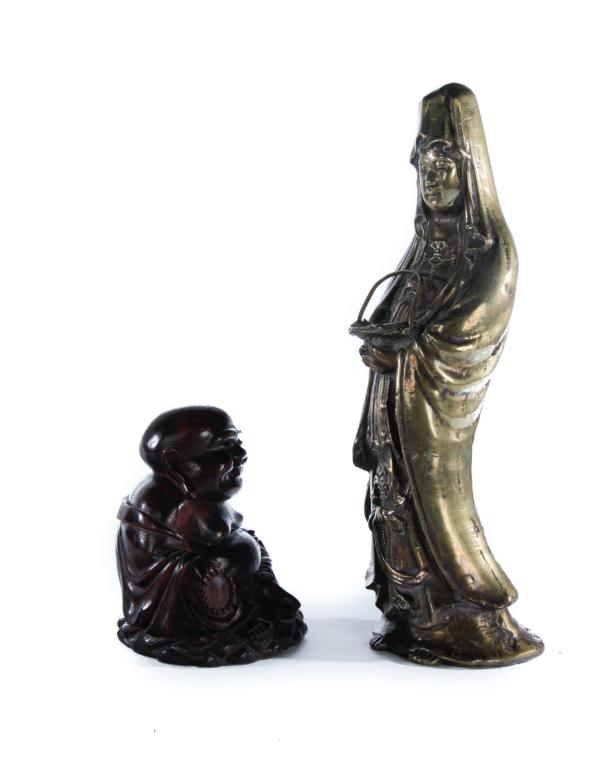 TWO CHINESE FIGURES. (1 of 7)