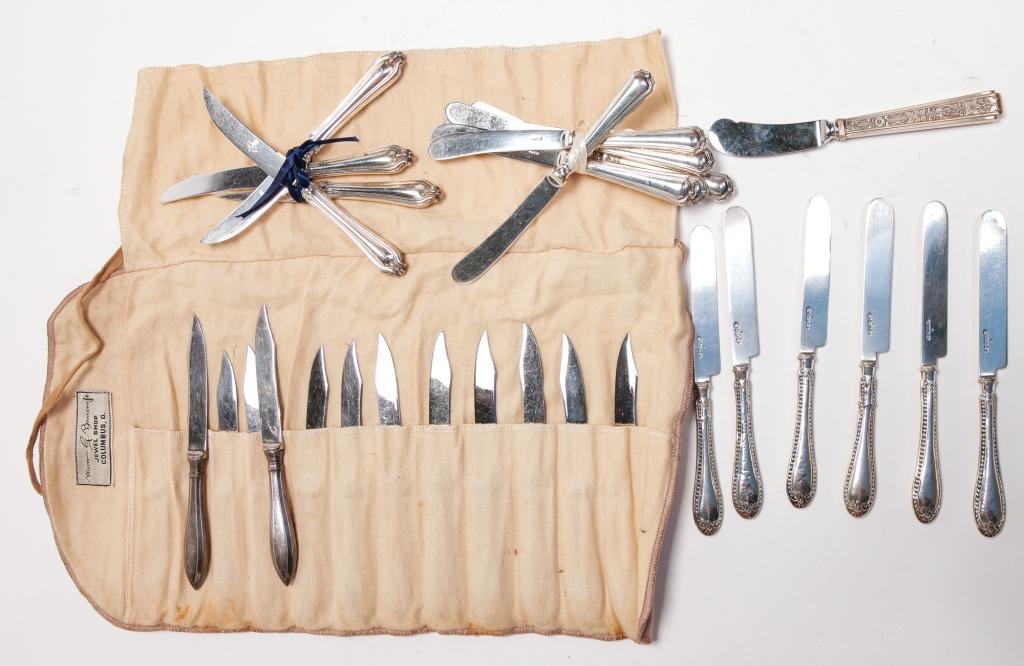 GROUP OF ENGLISH AND AMERICAN SILVER. (1 of 2)