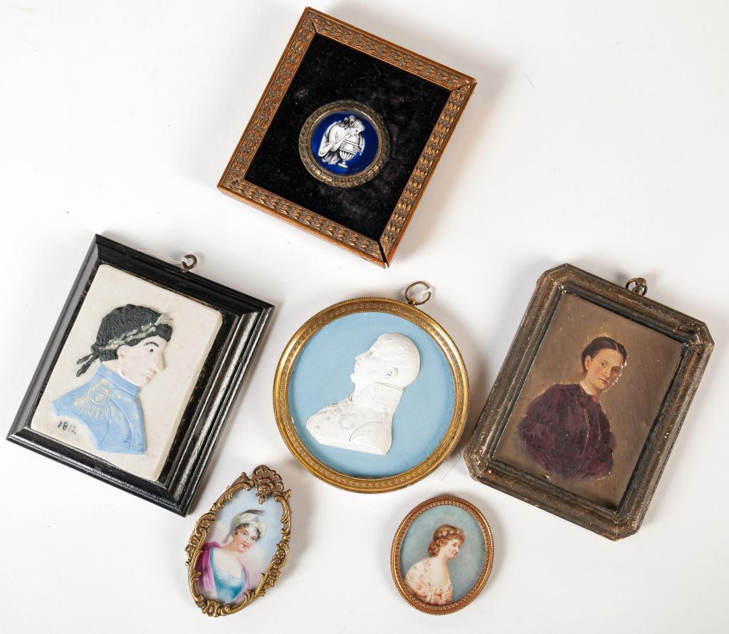 SEVEN MINIATURE PORTRAITS. (1 of 3)