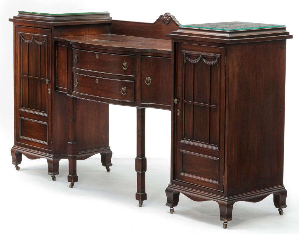 AMERICAN COLONIAL REVIVAL SIDEBOARD. (1 of 4)