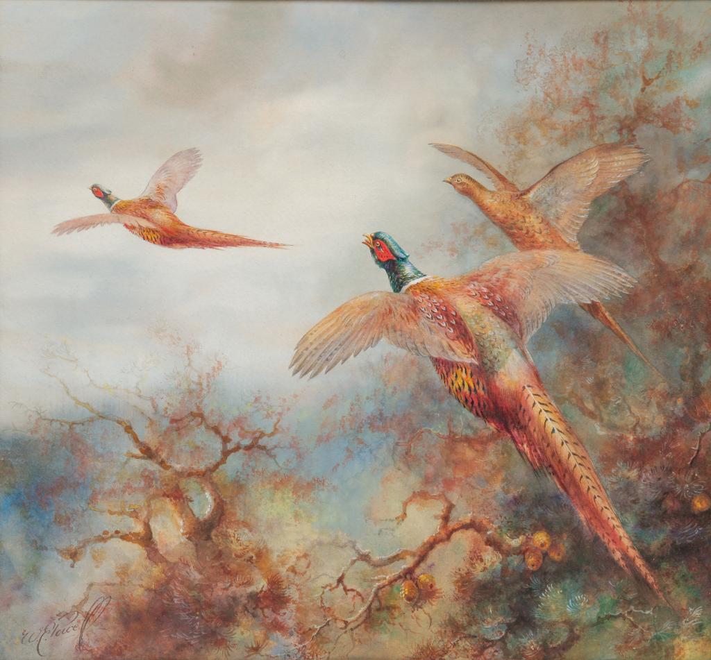 ENGLISH WILLIAM POWELL WATER COLOR. (1 of 3)