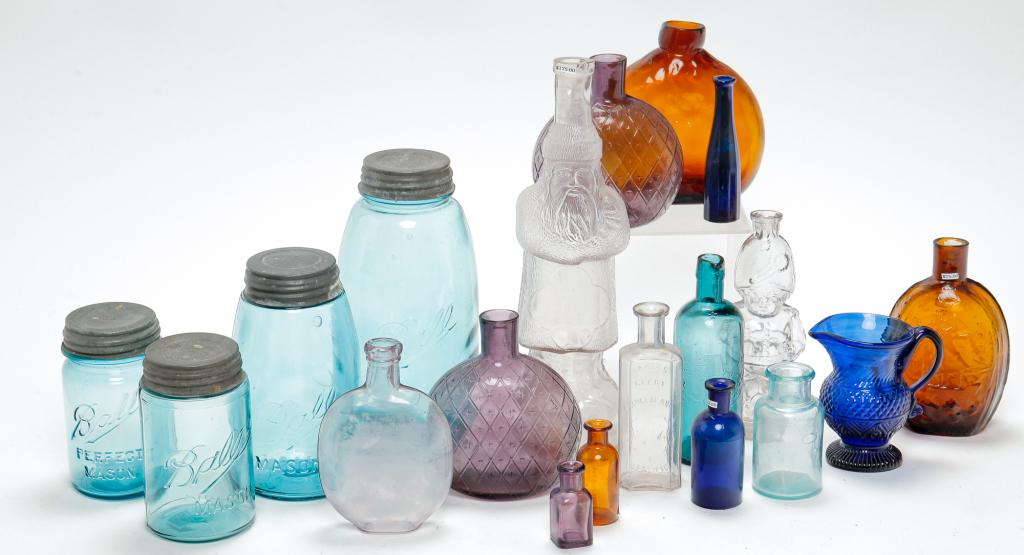 GROUP OF JARS AND BOTTLES. (1 of 3)