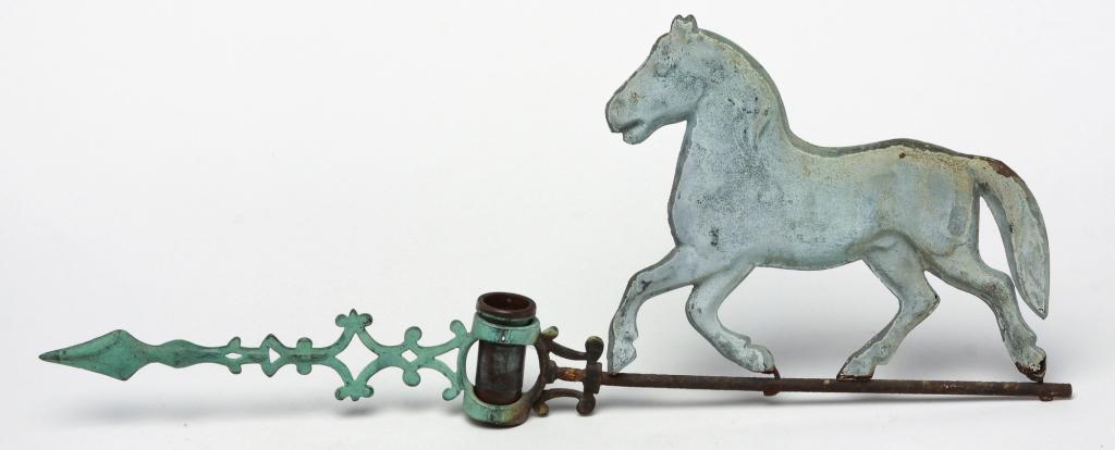 AMERICA N HORSE WEATHER VANE DIRECTIONAL. (1 of 1)