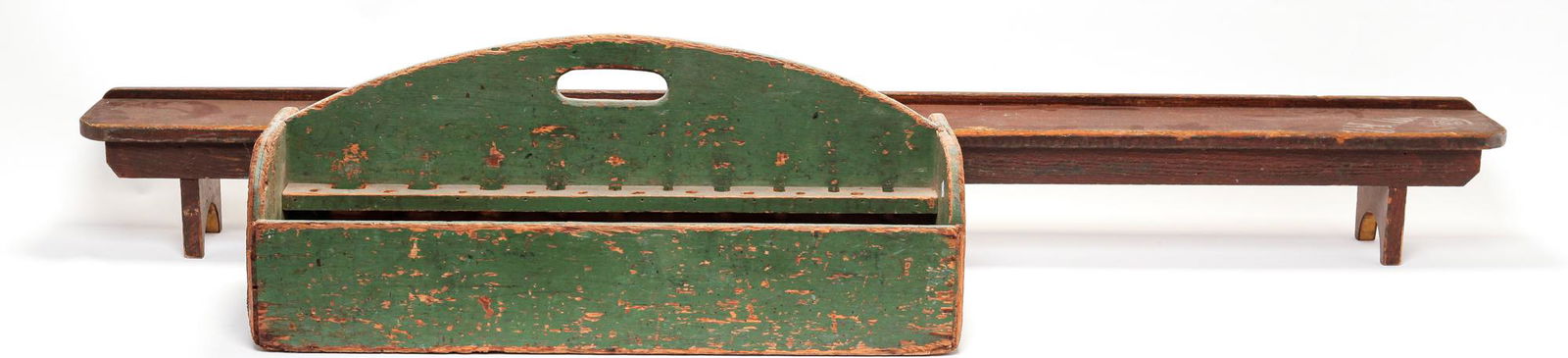 AMERICAN COUNTRY BENCH AND BOX. (1 of 3)