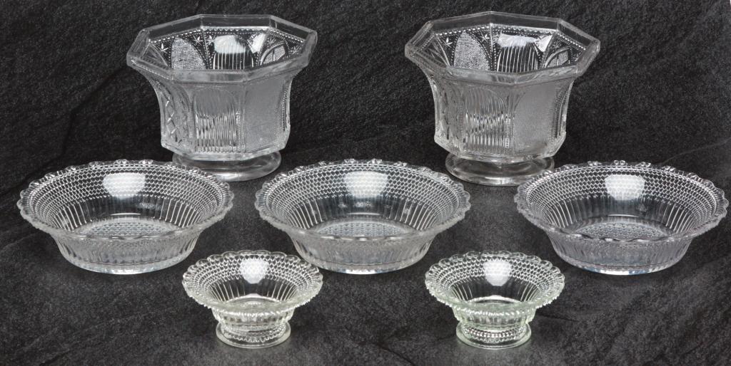 GROUP OF AMERICAN PATTERN GLASS. (1 of 1)