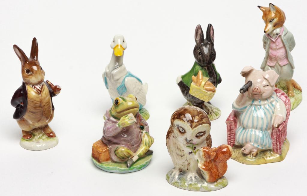 THIRTYTHREE BEATRIX POTTER FIGURINES. (1 of 1)