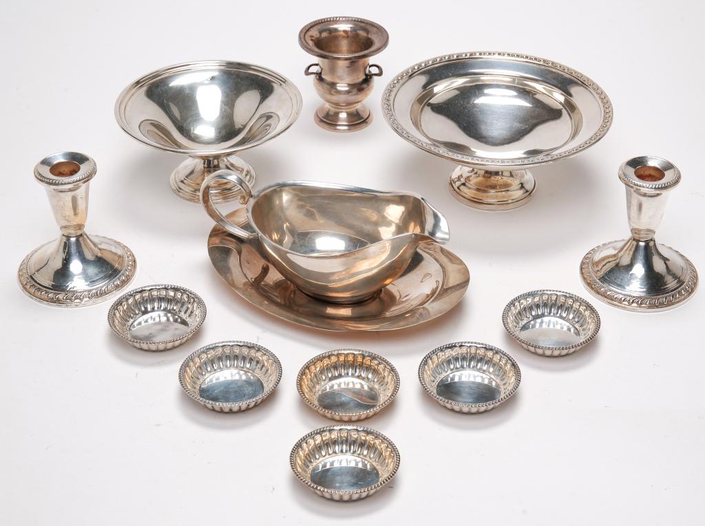 TWELVE PIECES OF AMERICAN STERLING. (1 of 1)