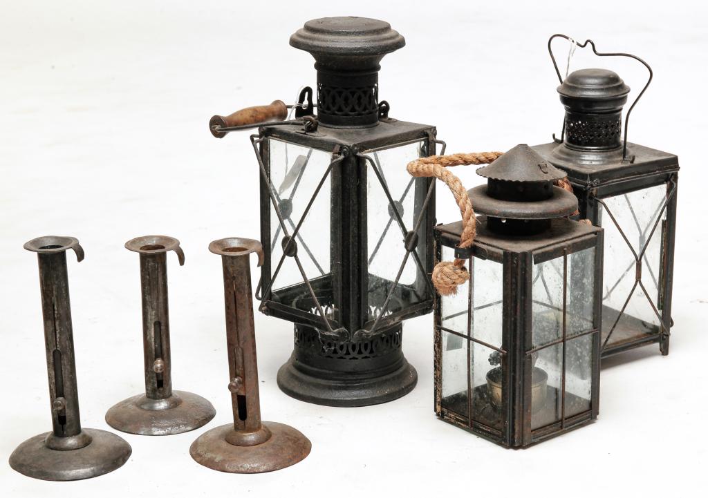 SIX PIECES OF AMERICAN LIGHTING. (1 of 1)