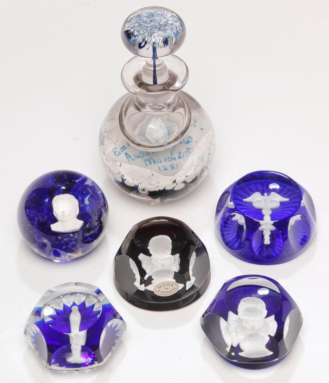 SIX PAPERWEIGHTS. (1 of 5)