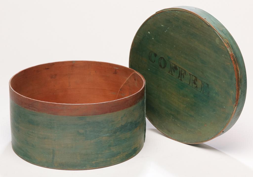 AMERICAN PAINTED BENTWOOD PANTRY BOX. (1 of 3)