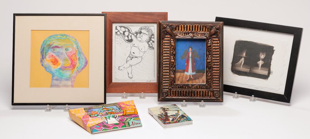 SIX SMALL PIECES OF CONTEMPORARY AMERICAN ART. (1 of 7)