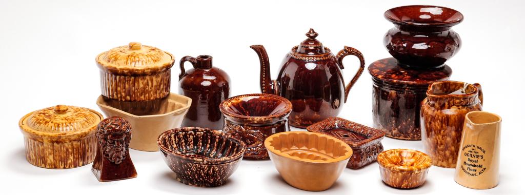 GROUP OF ENGLISH YELLOW WARE. (1 of 2)