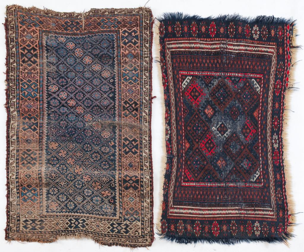 TWO ORIENTAL AREA RUGS. (1 of 3)