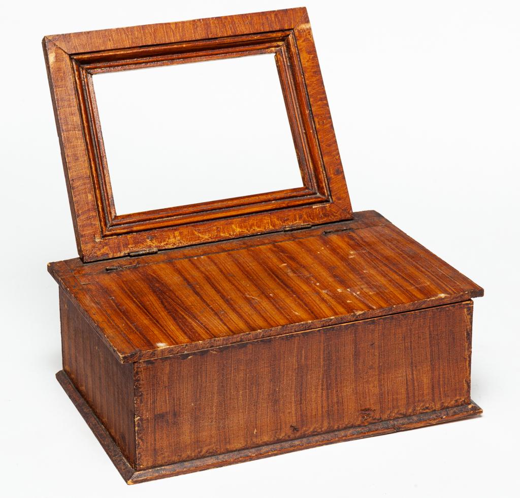 AMERICAN DECORATED DRESSER BOX. (1 of 5)