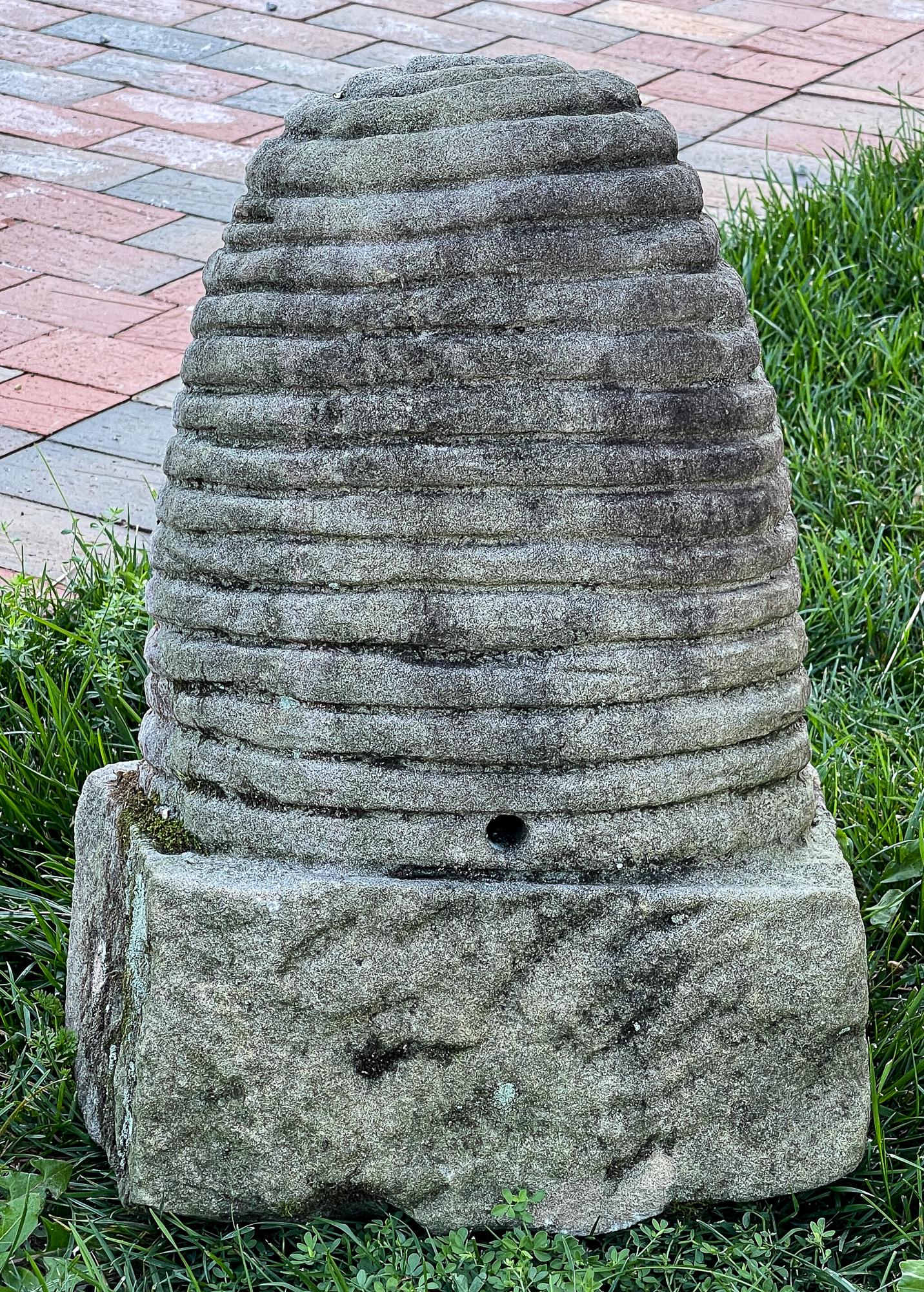 AMERICAN FOLK ART BEE SKEP SCULPTURE. (1 of 5)