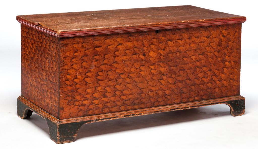 AMERICAN DECORATED BLANKET CHEST. (1 of 6)