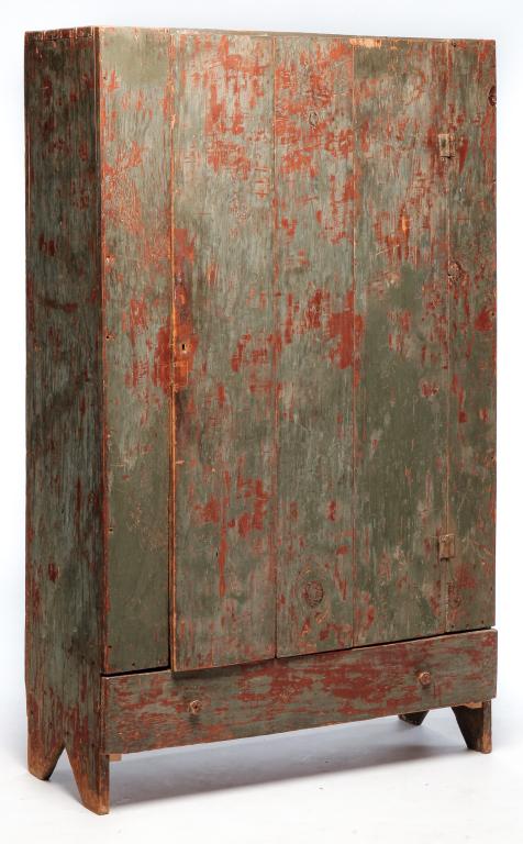 AMERICAN COUNTRY WALL CUPBOARD. (1 of 5)