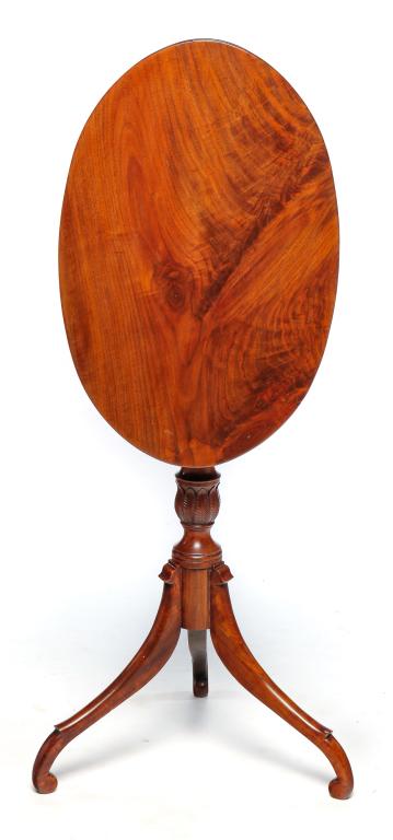 MASSACHUSETTS TILT TOP CANDLESTAND. (1 of 2)