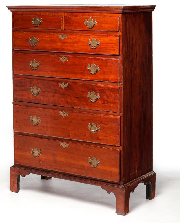 AMERICAN FEDERAL TALL CHEST. (1 of 5)