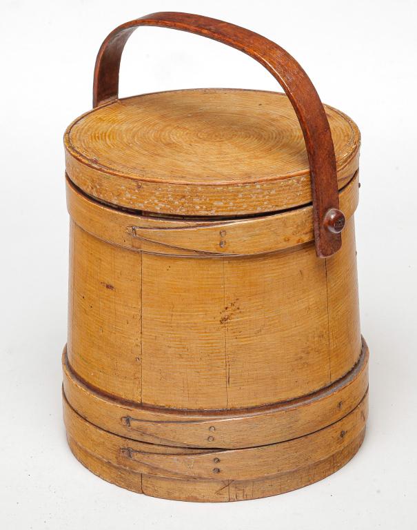 AMERICAN PAINTED SUGAR BUCKET. (1 of 5)