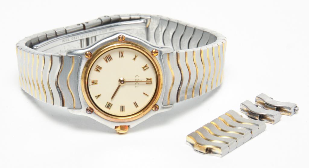 LADIES CLASSIC EBEL "WAVE" WRISTWATCH. (1 of 10)