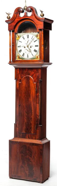 SCOTTISH TALL CASE CLOCK. (1 of 5)