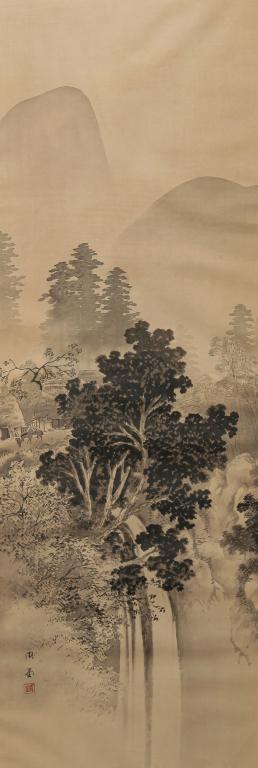 CHINESE SCROLL PAINTING. (1 of 4)