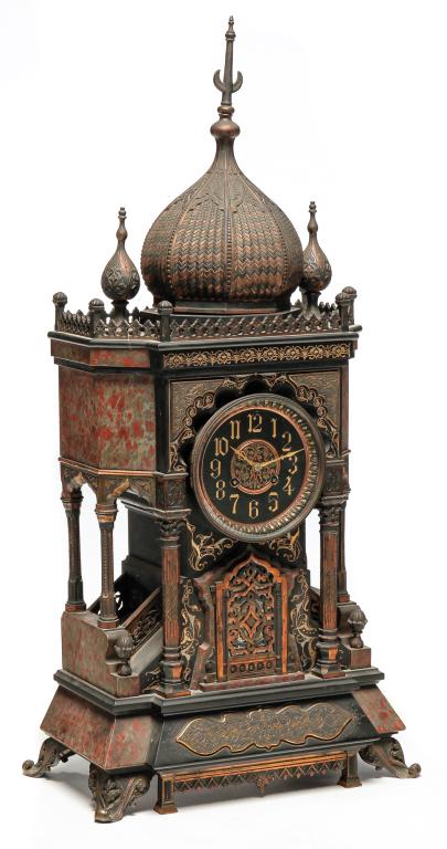 MOORISH REVIVAL MANTEL CLOCK. (1 of 3)