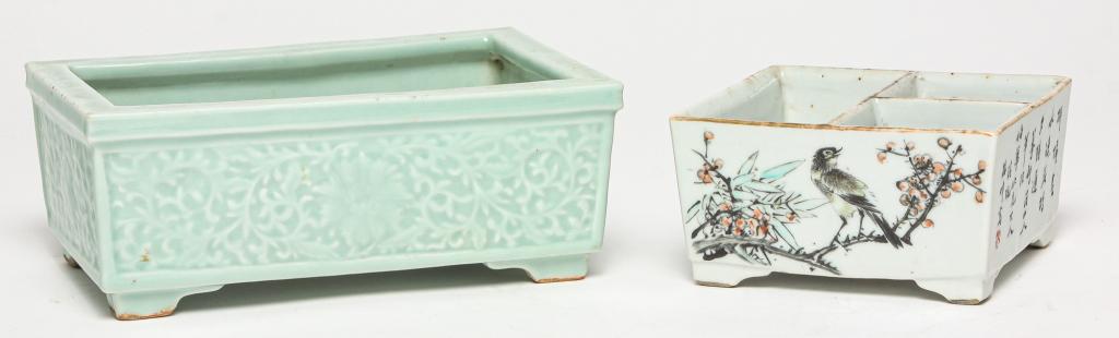 CHINESE TABLE TOP PLANTER AND CONTAINER. (1 of 6)