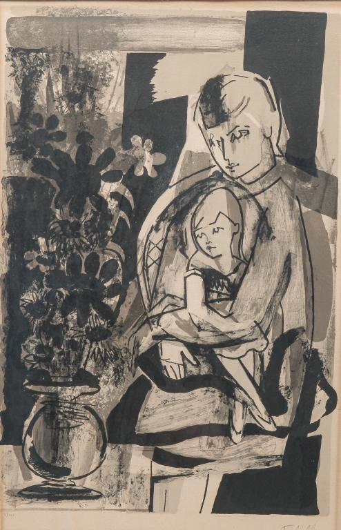 "INTERLUDE" PRINT, FRANCOISE GILOT. (1 of 4)