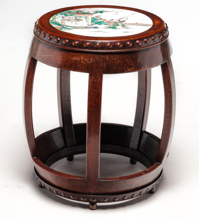 CHINESE DRUM STAND. (1 of 3)