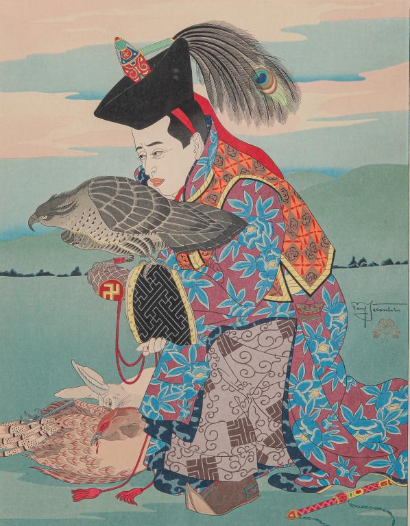 WOODBLOCK PRINT BY PAUL JACOULET. (1 of 3)