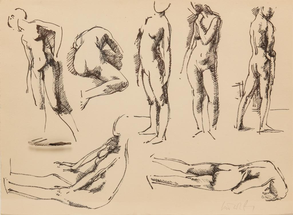 STUDIES OF NUDES. (1 of 4)