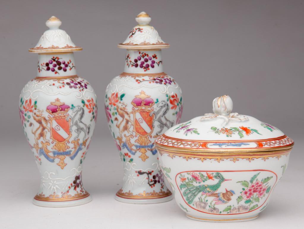 THREE FRENCH SAMSON MINIATURES. (1 of 4)