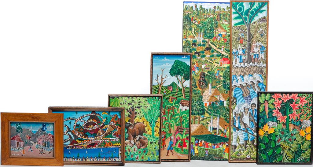 NINE HAITIAN PAINTINGS. (1 of 15)