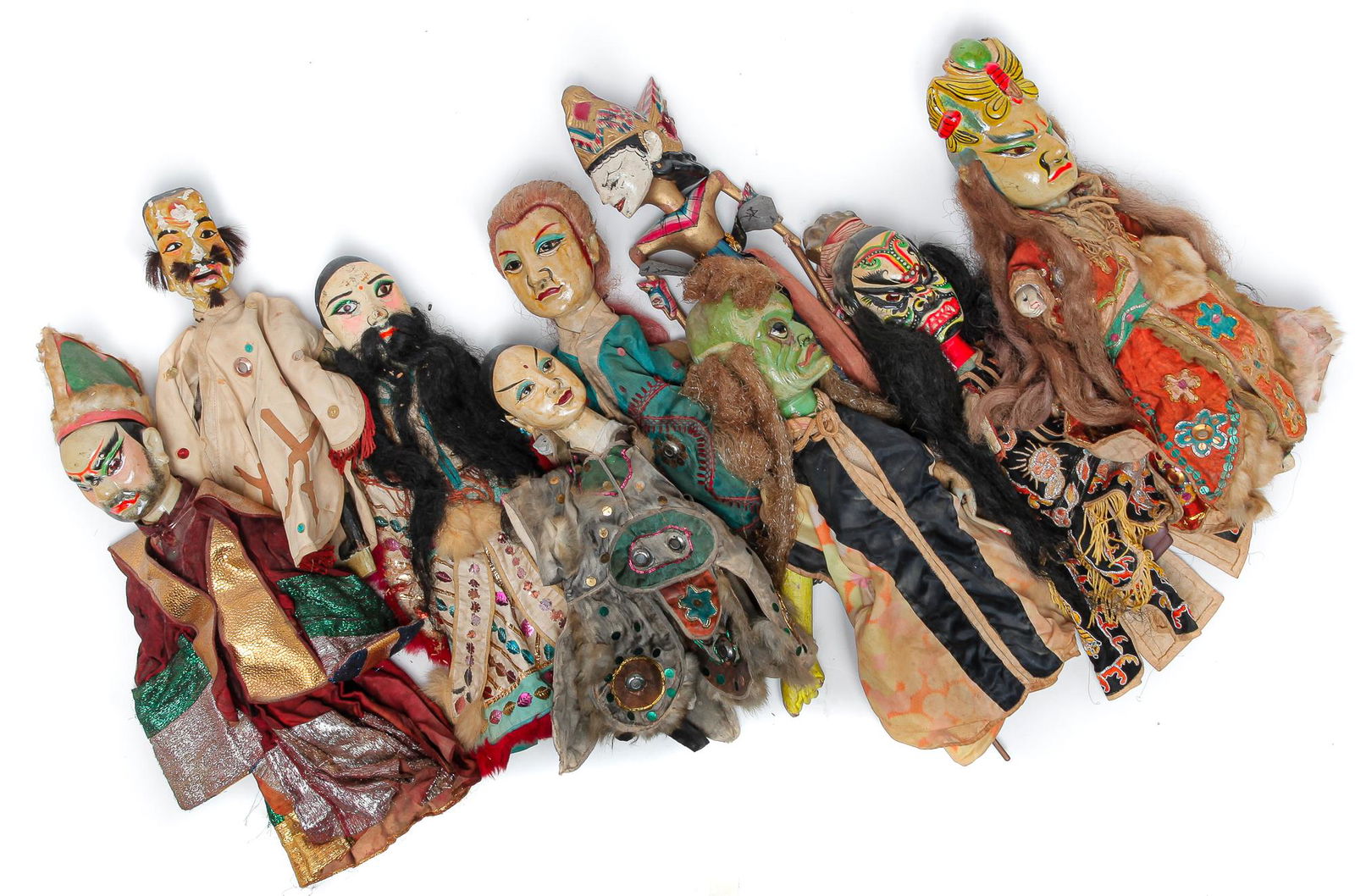 TWELVE ASIAN PUPPETS. (1 of 5)