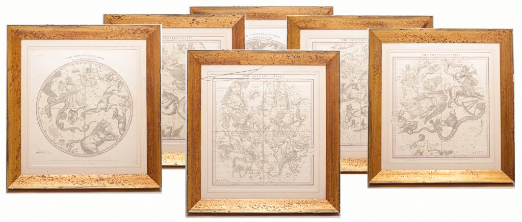 SIX PRINTS OF "THE CONSTELLATIONS" BY EVANS. (1 of 8)