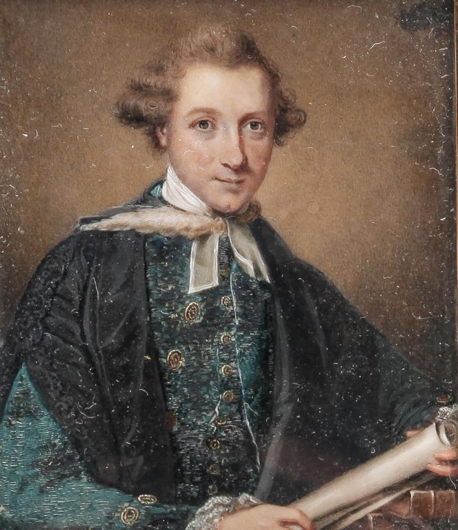 MINIATURE PORTRAIT ATTRIBUTED TO JOHN TREMLETT. (1 of 3)