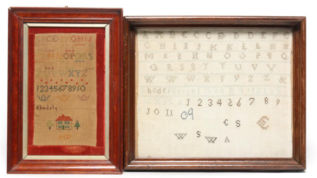 TWO ENGLISH SAMPLERS. (1 of 4)