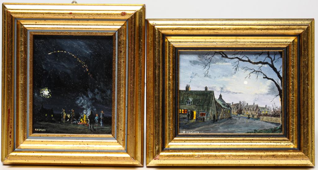 TWO ENGLISH MINIATURES BY ROBERT HUGHES. (1 of 6)